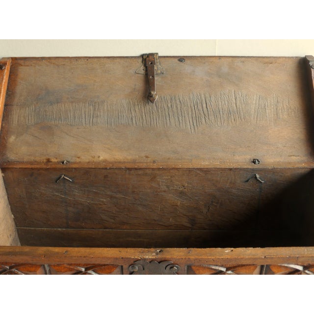 Small Antique Gothic-Style Chest, 1500s For Sale - Image 9 of 10