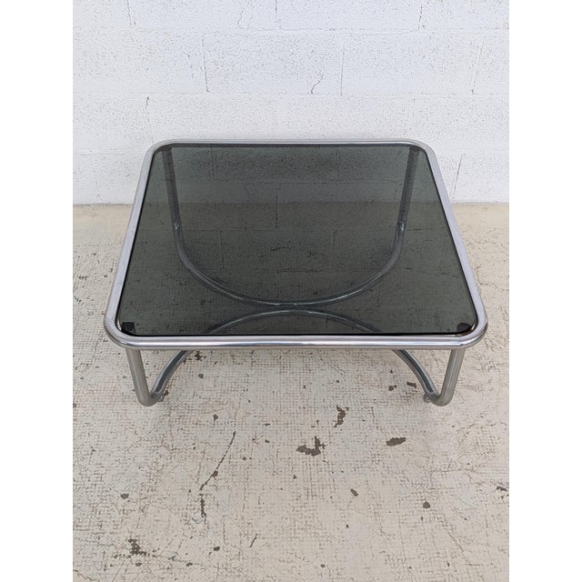 Silver Locus Solus Coffee Table in Chromed Steel and Glass by Gae Aulenti for Poltronova, 1960s For Sale - Image 8 of 13