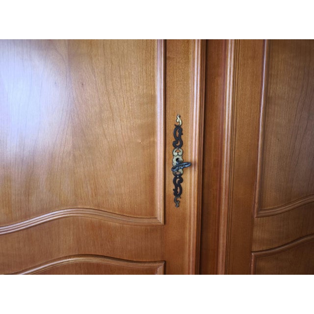 Vintage French Louis XVI Style Wardrobe For Sale - Image 5 of 13
