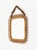 Wood Mid-Century Modern Squared Wall Mirror in Rattan and Bamboo by Franco Albini, 1960s For Sale - Image 7 of 10