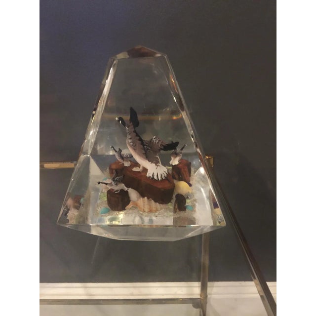 Plastic 1970s Alessandro Albrizzi (Attributed) high End Lucite Diorama Obelisks - a Pair For Sale - Image 7 of 11