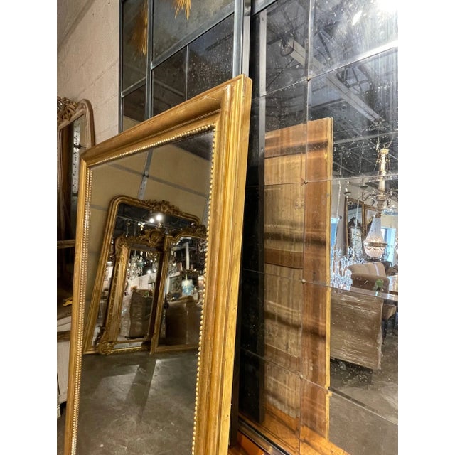 Wood 19th Century French Directoire Style Mirror For Sale - Image 7 of 8