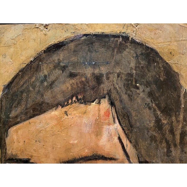 Max Gleason "Renee" Mixed Media Painting on Canvas For Sale In Los Angeles - Image 6 of 9