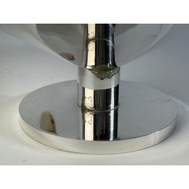 Metal Mid-Century Modern Ambrogio Pozzi Silver-Plate Centerpiece Bowl, 12 Inch - 1 Piece For Sale - Image 7 of 7