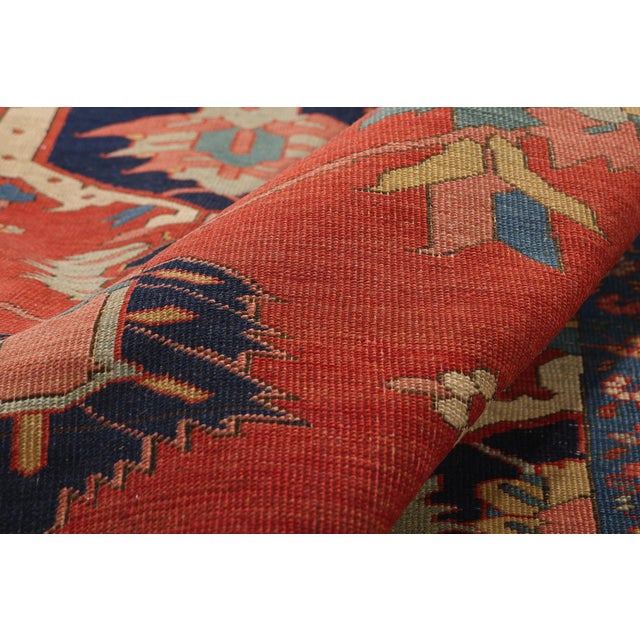 Late 19th Century Persian Serapi Rug, 09'01 X 12'07 For Sale In Dallas - Image 6 of 10