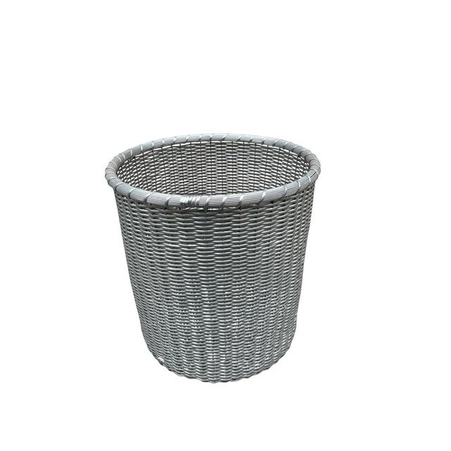 Office Trash Can attributed to Maria Pergay, 1970s For Sale - Image 9 of 9
