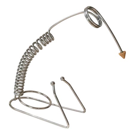 Vintage Space Age Stainless Steel Spiral Bottle Holder, Italy, 1980s For Sale
