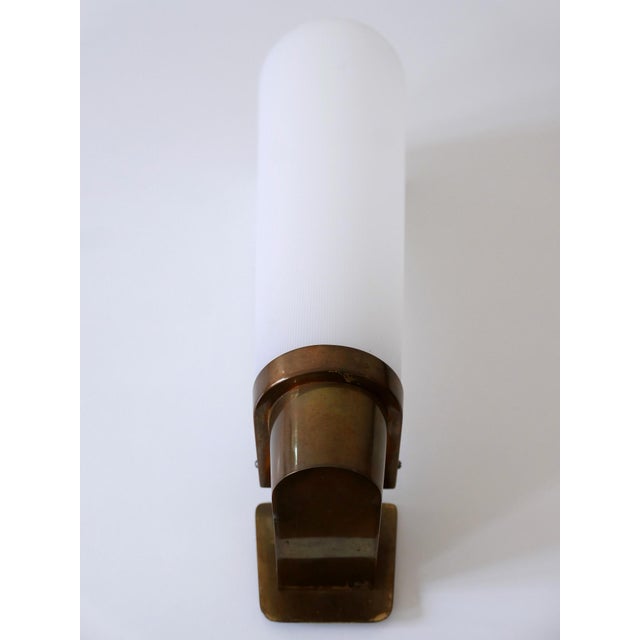 Large Mid-Century Modern Brass & Acrylic Wall Light or Sconce, Germany, 1950s For Sale - Image 9 of 15