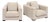 Vintage Roche Bobois Cream Cord Armchairs For Sale