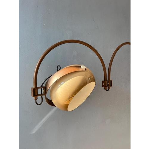 Mid-Century Modern Space Age Double Arc Wall Lamp from Dijkstra For Sale - Image 12 of 13