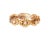 14K pink rose gold eternity-style wedding band featuring 7 brilliant round diamonds. This elegant band combines the warm...