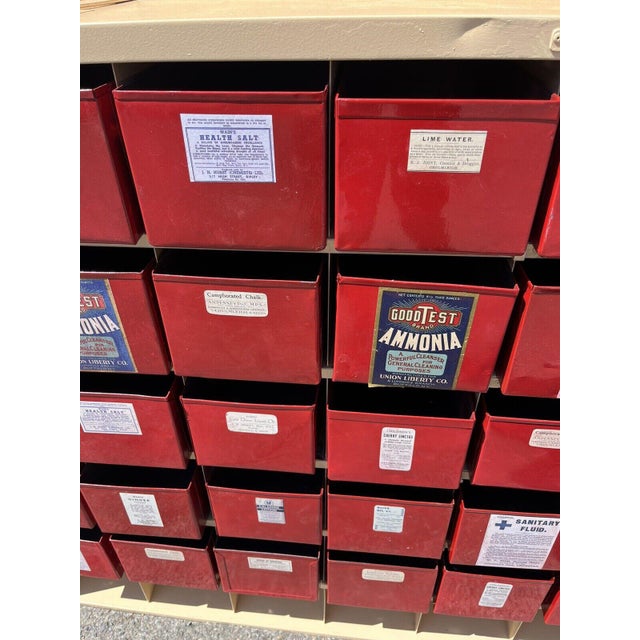 Chemists Drawer Cabinet in Metal For Sale - Image 12 of 13