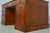 Brown English Yew Wood Brown Leather Top 3 Part Desk For Sale - Image 8 of 18