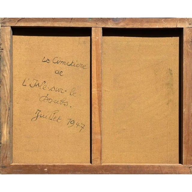 Roger COMTE PAYSAGE À L'ISLE SUR LE DOUBS 1947 oil on canvas signed lower left 23.6 x 28.7 in in mint condition note(s) :...