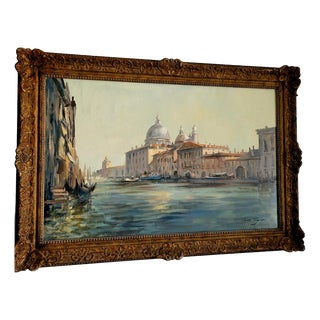 Ivan Taylor, Most Holy Redeemer Venice, 1990s, Oil Painting on Canvas, Framed For Sale