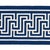 Sample - Schumacher Labyrinth Tape in Navy For Sale