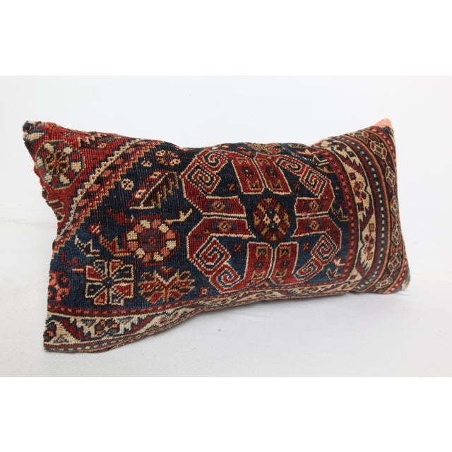 Textile Handmade Tribal Bohem Lumbar Rug Pillow Cover -12'' X 24'' For Sale - Image 7 of 10