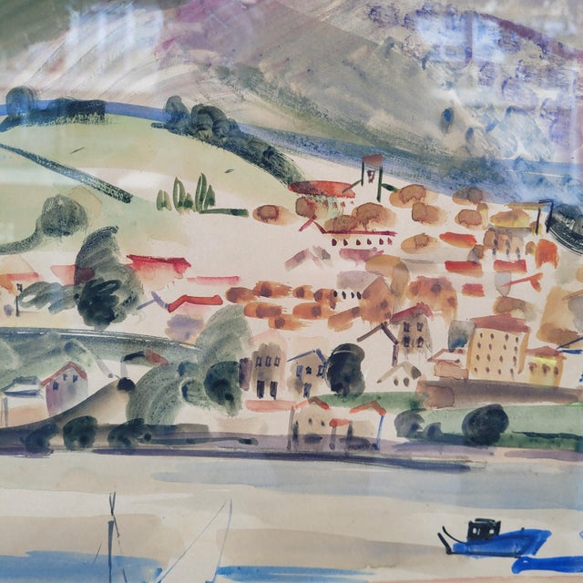 Menchu Gal, Txingudi Bay and Mount San Marcial, 20th Century, Watercolor on Paper For Sale - Image 10 of 18