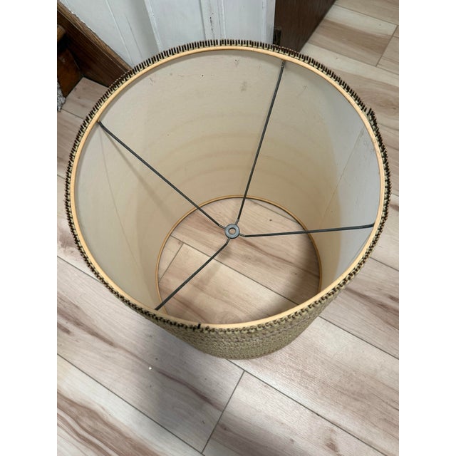Mid-Century Modern 1960s Maria Kipp Fiber Art Lampshade For Sale - Image 3 of 6