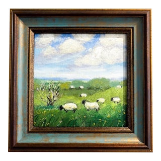 Impressionist English Oil Painting, Signed & Framed For Sale