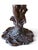 Late 20th Century Tiffany Style Figural Lady Stained Floral Table Lamp For Sale - Image 4 of 13