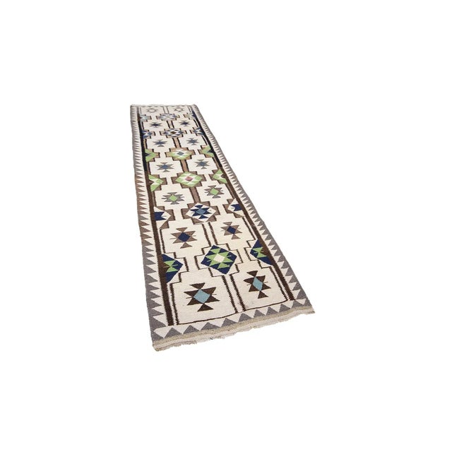 Traditional Vintage Kilim Runner For Sale - Image 3 of 6