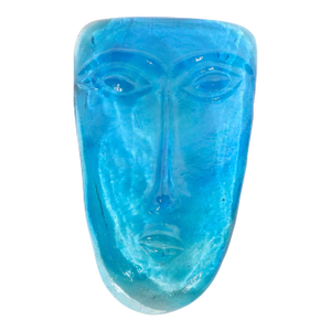 Late 20th Century Art Glass Mask Made in Mexico by Jaramillo Bros.