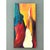 Red Vintage Abstract Expressionist Painting on Canvas For Sale - Image 8 of 12
