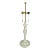 Baker Modern Cream and Brass Finished Faux Plaster Firenze Table Lamp For Sale
