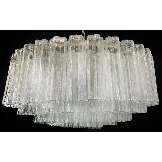 Murano Glass Tubes Chandeliers, 1980s, Set of 2 For Sale - Image 10 of 11