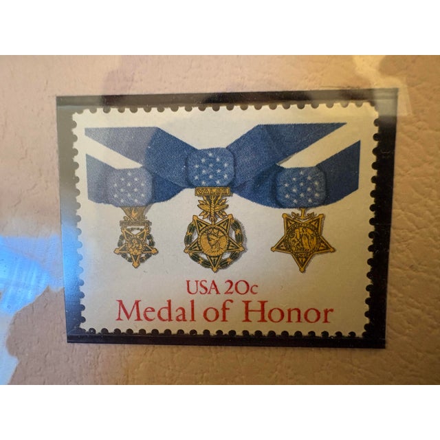 This framed collection of 40 US postage stamps has a rather philatelic rarity of the stamps. Some of the key stamps that...