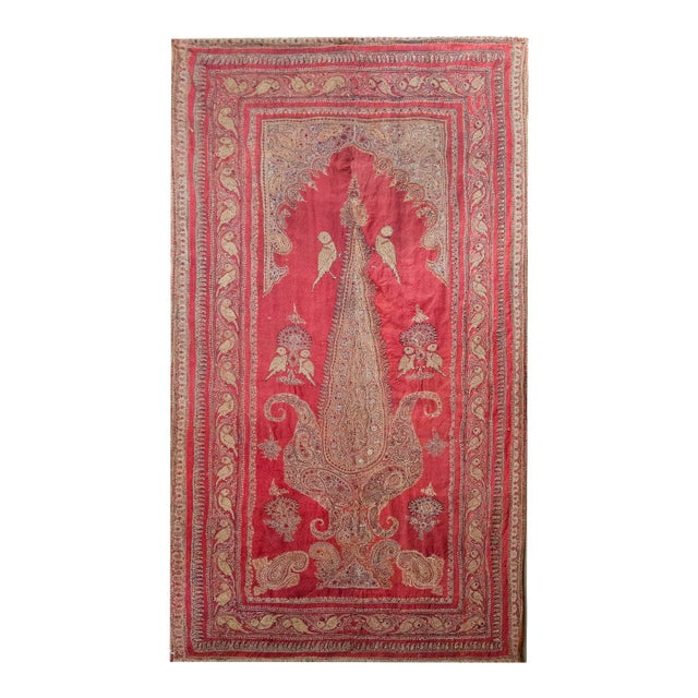 Late 19th Century Persian Kirman Suzani Rug For Sale
