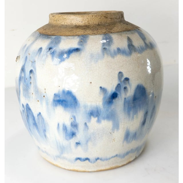19th Century Rare and Unusual Chinese Abstract Blue and White Ginger Jar For Sale In New York - Image 6 of 13