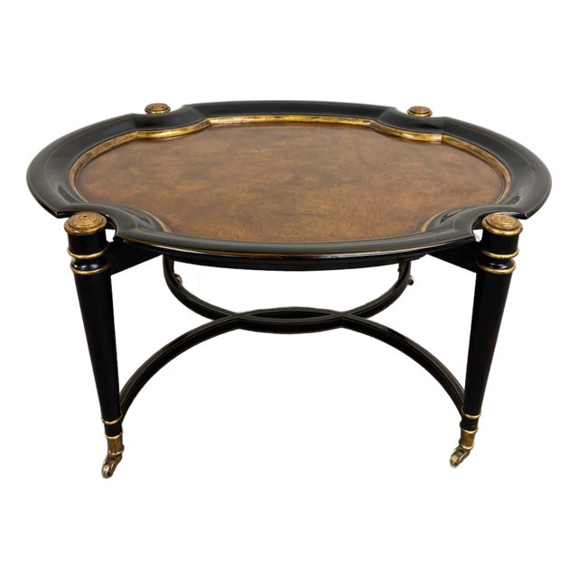Vintage Maitland Smith Suave Collection Cocktail Coffee Table For Sale