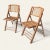 ** Both Chairs will be Professionally Fragile Packed and Boxed by the UPS Store Vintage Scorched Bamboo Folding Chairs...