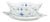 Blue Fluted Plain Sauce Boat with Fixed Stand from Royal Copenhagen, 1967 For Sale