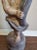 18th Century Spanish Colonial Carved Putti Newel Post Torchere Statue For Sale - Image 10 of 11