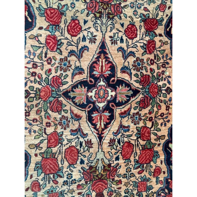 This is a wool pile genuine hand made Authentic vintage Persian Bijar - Thick pile.