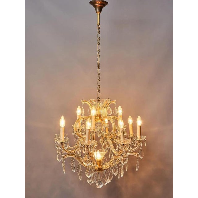 Larger Theresian Chandelier with Thirteen Bulbs For Sale - Image 10 of 10
