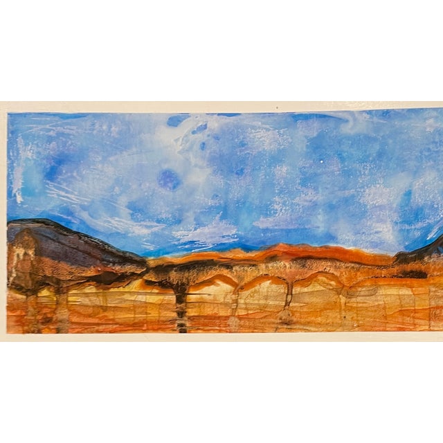 1980s painting by Laura Athey, signed on the back. Watercolor and gouache on artist board.