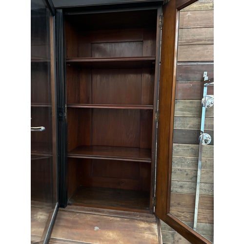 Black Large Mahogany Display Cabinet, Late 19th Century For Sale - Image 8 of 14