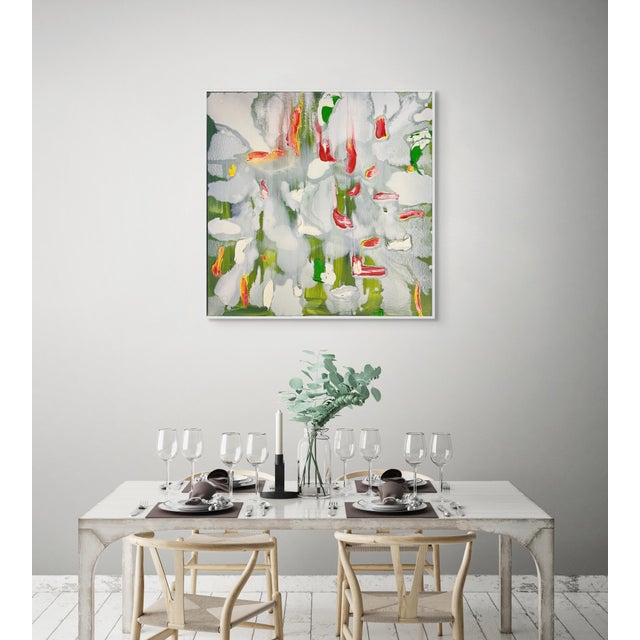 Abstract Contemporary Abstract Oil on Canvas "Untitled 23024" by Martin Reyna For Sale - Image 3 of 3