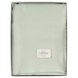 Handwoven Blanket in Green by Litolff, Germany For Sale