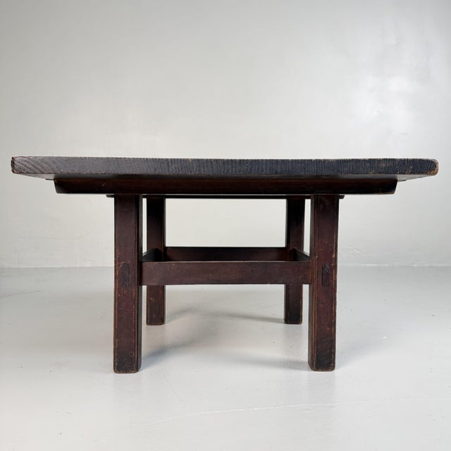 Contemporary Low Japanese Minimalist Table in Paulownia Wood, 1910s For Sale - Image 3 of 9