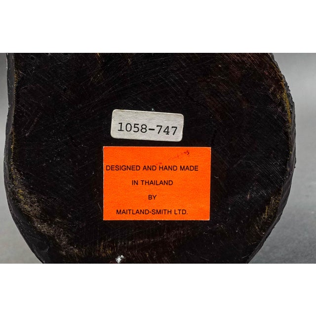 Maitland-Smith Vintage Speak, Hear, See No Evil Elephant Sculptures- Set of 3 For Sale - Image 9 of 9