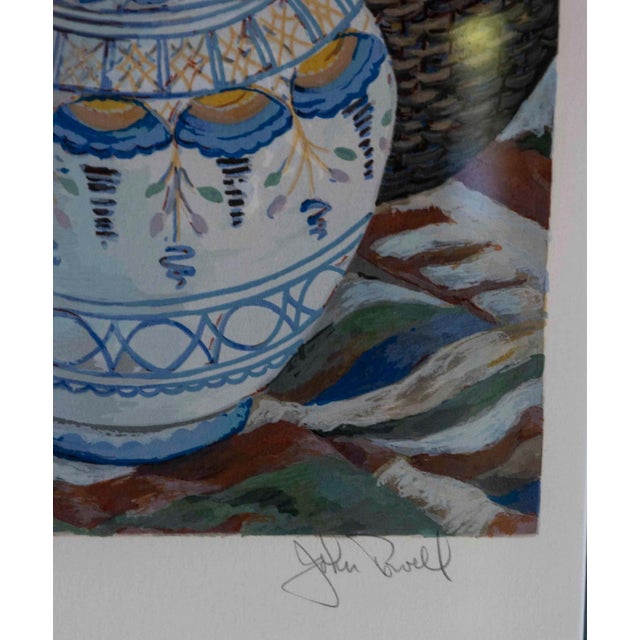 Mid 20th Century Mid 20th Century Floral Composition Realism Serigraph For Sale - Image 5 of 9