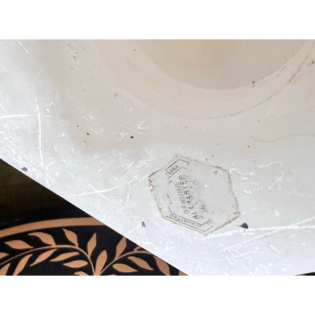 Vintage White Carved Alabaster Lamps - a Pair For Sale - Image 12 of 12