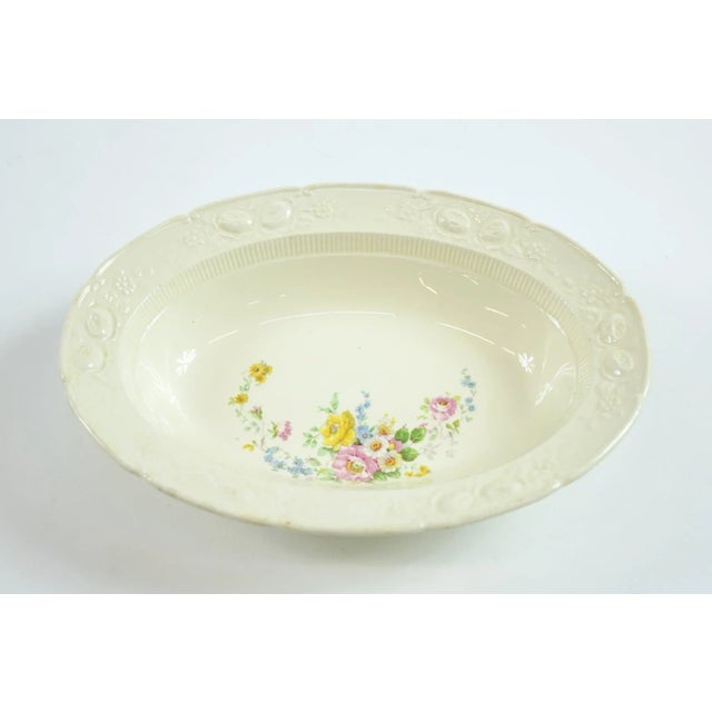 Mid 20th Century Homer Laughlin Dish With Flowers For Sale - Image 4 of 6