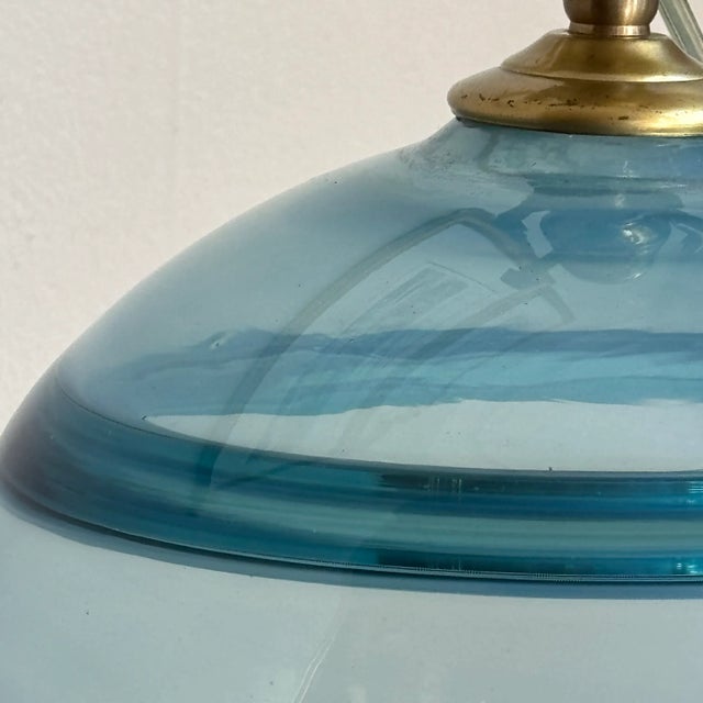 Late-20th Century Richard Harkness Blown Glass Orb Table Lamp For Sale In Baltimore - Image 6 of 16