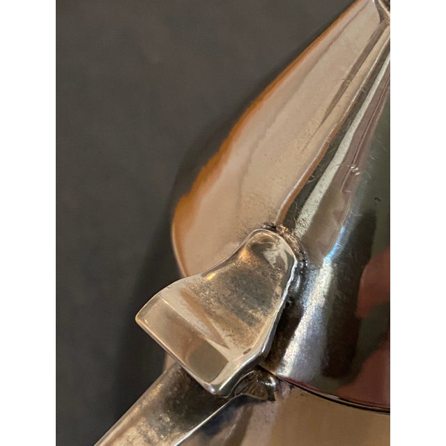 Silver Postmodern Memphis-Style Tea Set, Set of 4 Pieces (After Michael Graves) For Sale - Image 8 of 10